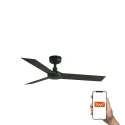 Ventilateur de plafond CRUISER S noir, 3 lames, design moderne, Smart Tuya