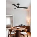 Ventilateur de plafond CRUISER S noir, 3 lames, design moderne, Smart Tuya