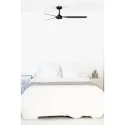 Ventilateur de plafond noir PUNT M avec 3 lames, design moderne et système Smart