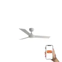 Ventilateur de plafond CRUISER S blanc, 3 lames, design moderne, Smart Tuya
