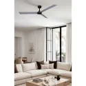 Ventilateur de plafond CRUISER XL noir/aluminium, 3 lames, design moderne, Smart