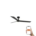 Ventilateur de plafond CRUISER L noir, 3 lames, design moderne, Smart Tuya