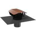 Chapeau de toiture CP PERFORMANCE - Diamètre 160mm - Rouge Tuile