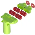Kit té de raccordement 90 Air Excellent AE55SC D125mm