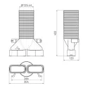 Raccordement 180 Air Excellent AE55SC D125mm