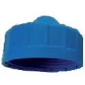 Capuchon bleu pour retour en plastique - vanne manuelle