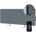 Eco Smart Radiateur Premium connecté (WIFI), Gris Noble, Affichage Ecran LED,700