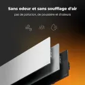 Eco Smart Radiateur Premium connecté (WIFI), Gris Noble, Affichage Ecran LED,700