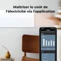 Eco Smart Radiateur Premium connecté (WIFI), Blanc Brillant,700W