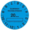 1 bobine de 100 étiquettes bleues étanche