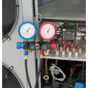 Manifold 4V bain d'huile R290, R32, R410A avec jeu de 3 flexibles de charge