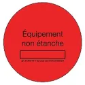 1 bobine de 50 étiquettes rouges non étanche