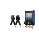 Manifold analyseur digital 2 voies + sondes de températures, flexibles de charge
