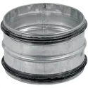 Raccord mâle - RMT - Diamètre 160 mm - Acier galvanisé - Avec joint