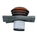 Ent/sort air toiture rouge diam 125mm