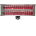 Réglette infrarouge murale, dét. de présence, montage int/ext, 1200/2400W