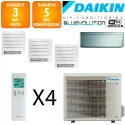 Daikin Quadri-split Stylish 5MXM90A + 2 X CVXM20A  + CTXA15BS + FVXM25B