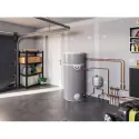 Chauffe-eau thermo. EDEL EAU 270L, sur boucle eau, au sol, monobloc, R290, inox