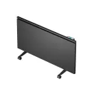 Radiateur verre à inertie GLASSANCE-2 horizontal 2000W noir brillant avec prise
