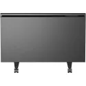 Radiateur verre à inertie GLASSANCE-2 horizontal 1500W noir brillant avec prise