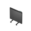 Radiateur verre à inertie GLASSANCE-2 horizontal 1000W noir brillant avec prise