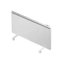 Radiateur verre à inertie GLASSANCE-2 horizontal 2000W blanc brillant avec prise