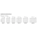 Radiateur Axino 3EO horizontal - 1250W - blanc
