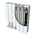 Radiateur Axino 3EO horizontal - 500W - blanc