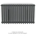Vuelta EL horizontal, sans régul., Black Matt, 1500W, H 600 mm / L 1018 mm