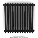Vuelta EL horizontal, commande RF, Traffic Black, 750W, H 623 mm / L594 mm
