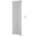 Vuelta EL vertical, commande RF, Blanc RAL 9016, 1000W, H 1825 mm / L 397 mm