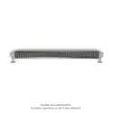 DécoForm EL plinthe, sans régul., couleur 9006, 600W, H 190 mm / L 1500 mm