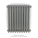 Vuelta EL horizontal, sans régul., Grey Aluminium, 500W, H 600 mm / L 512 mm