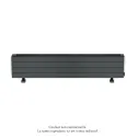 Fassane Premium EL plinthe, sans régul, Black Matt 0557, 1500W, H296mm / L1525mm