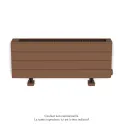 Fassane Premium EL plinthe, sans régul, Terracota mat 0292, 750W, H296mm/L825mm