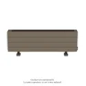 Fassane Premium EL plinthe, sans régul, Pearl Beige mat ,1000W, H296mm/L1025mm