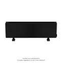 Fassane Premium EL plinthe, sans régul, Jet Black 9005, 1000W, H296mm / L1025mm