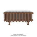 Vuelta EL plinthe, commande RF, Terracotta, 1000W, H330 mm / L962 mm