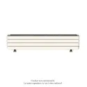 Fassane Premium EL plinthe, sans régul, Edelweiss mat, 1500W, H296mm/L1525mm