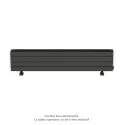 Fassane Premium EL plinthe, sans régul, Umbra Grey mat ,1500W, H296mm/L1525mm