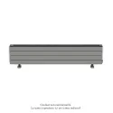 Fassane Premium EL plinthe, sans régul, Telegrey 2 mat, 1500W, H296mm/L1525mm