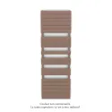 Régate EC, couleur Terracotta Faded, 1019W, H 1851 mm / L 600 mm