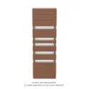 Régate EC, couleur Terracotta, 1019W, H 1851 mm / L 600 mm
