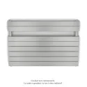 Régate EC double, couleur White Aluminium, 1043W, H 666 mm / L 1000 mm