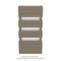 Régate EC, couleur Beige Grey, 504W, H 1037 mm / L 500 mm