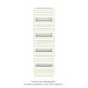 Altai Spa EC double, Cream 9001, 1262W, H 1804 mm / L 500 mm