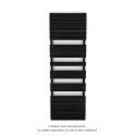 Régate EC, couleur Traffic Black, 1019W, H 1851 mm / L 600 mm