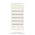 Régate EC, couleur Edelweiss m., 1300W, H 1851 mm / L 800 mm