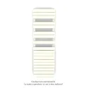 Régate EC +Air, couleur Cream 9001, 781W, H 1666mm / L 500mm