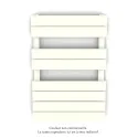 Régate EC, couleur Cream, 377W, H 741 mm / L 500 mm